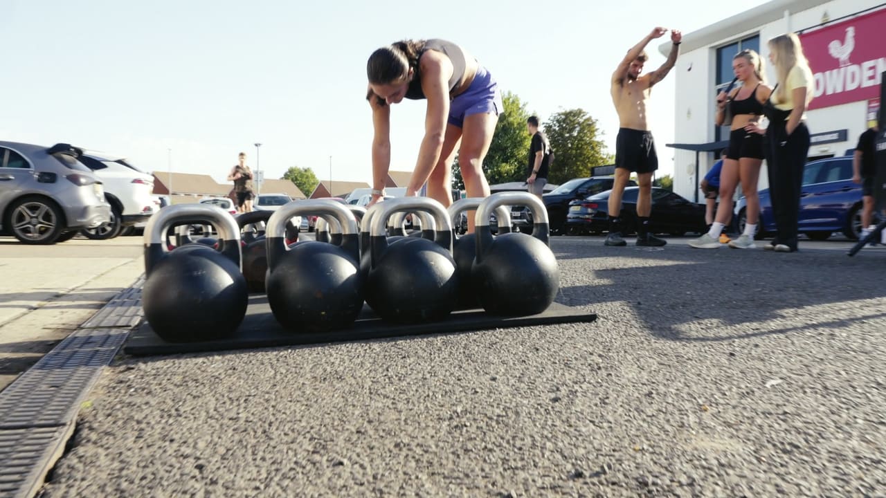 Athletes gathering at an outdoor race venue